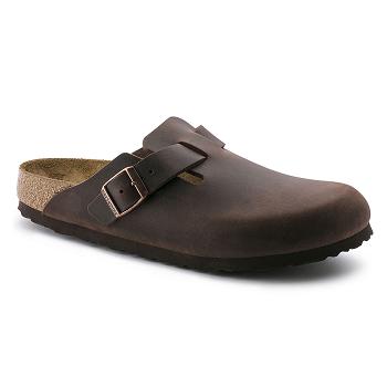 Dámské Boston Birkenstock Oiled Læder Hnědé | CZ 316OKI